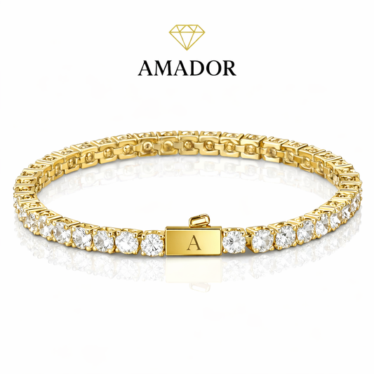 צמיד זהב נוצץ בגימור פרימיום